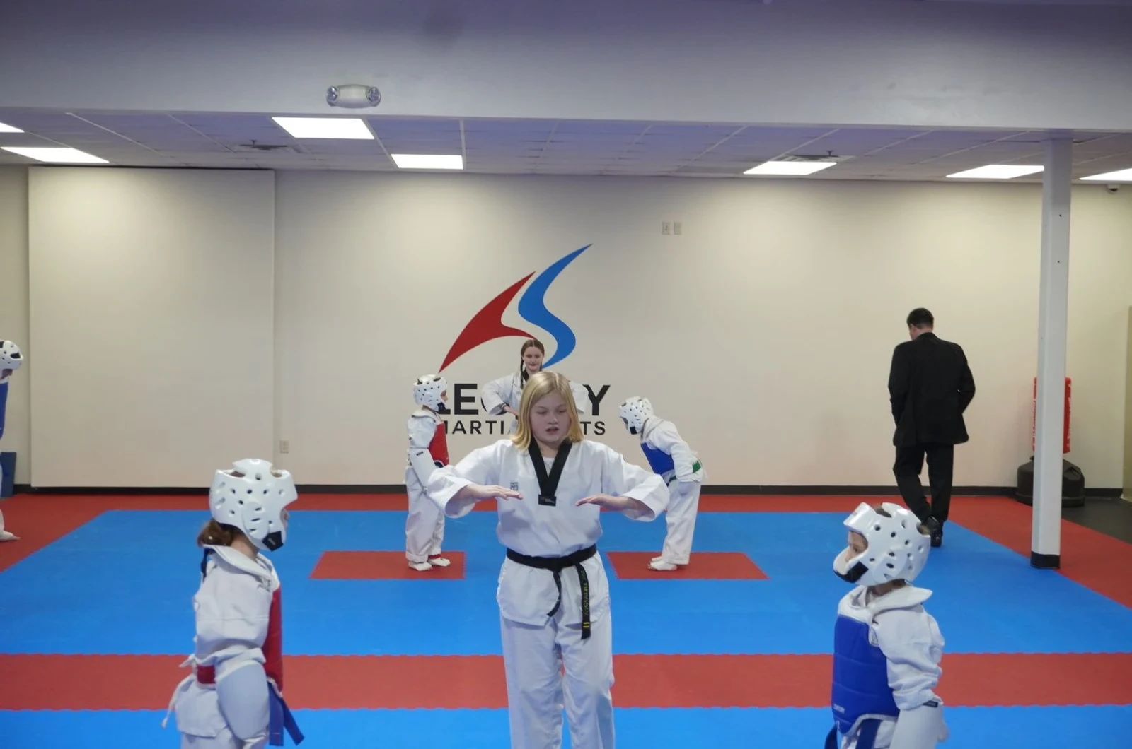 Kids martial arts discipline and focus